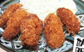2019.10.1　小黒川ＰＡ（下り線）新メニュー「広島産カキフライ定食」販売開始！