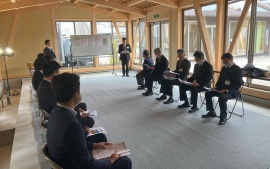 2024.3.28　駅西小町とアイビーパーク岡崎駅西口自転車駐車場の内覧会を行いました。